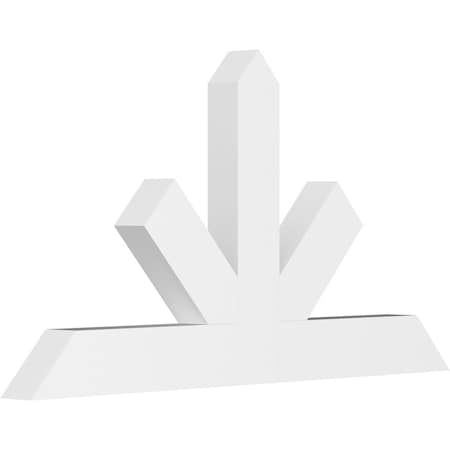 Ekena Millwork Saratoga Architectural Grade PVC Gable Bracket, 60"W x 32 1/2"H x 4"D x 6"F, 13/12 Pitch GBP060X33X0406SAR00